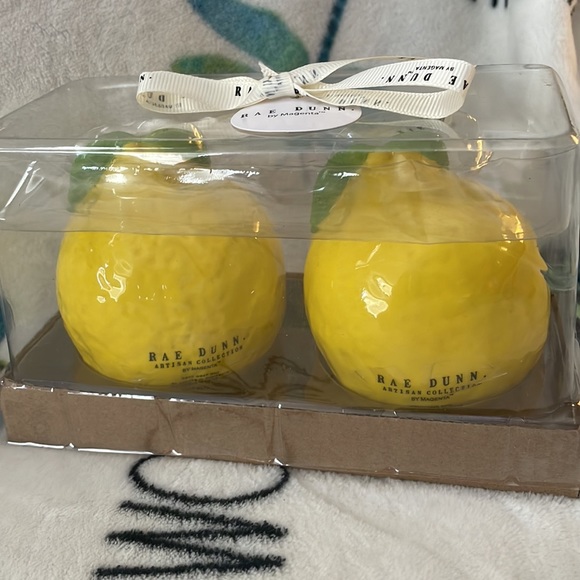 Rae Dunn lemon salt and pepper set - Picture 2 of 2